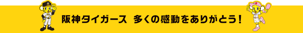 阪神タイガース 多くの感動をありがとう！