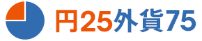 円25外貨75